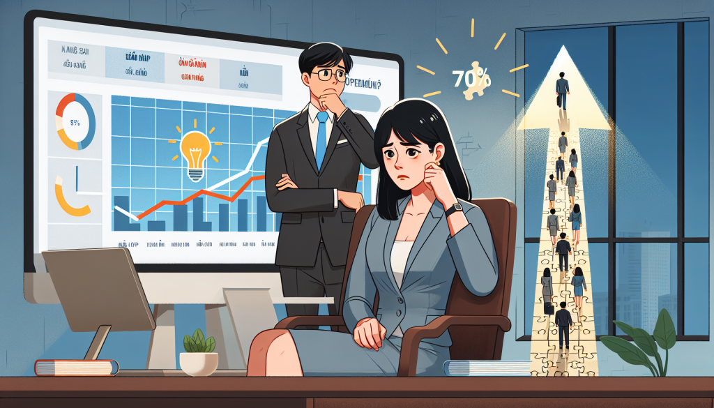doanh nhân việt nam thất vọng trước máy tính, biểu đồ thất bại chuyển đổi số, văn hóa doanh nghiệp cởi mở hợp tác, lộ trình chuyển đổi số thành công.