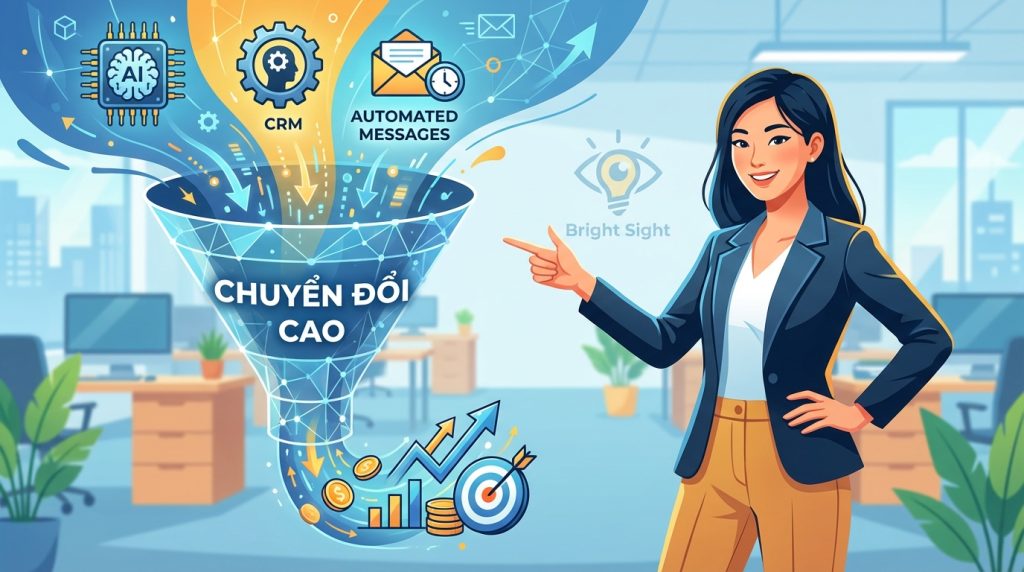 Chốt sales đột phá: Bí quyết xây phễu tự động với AI & CRM cho SMEs