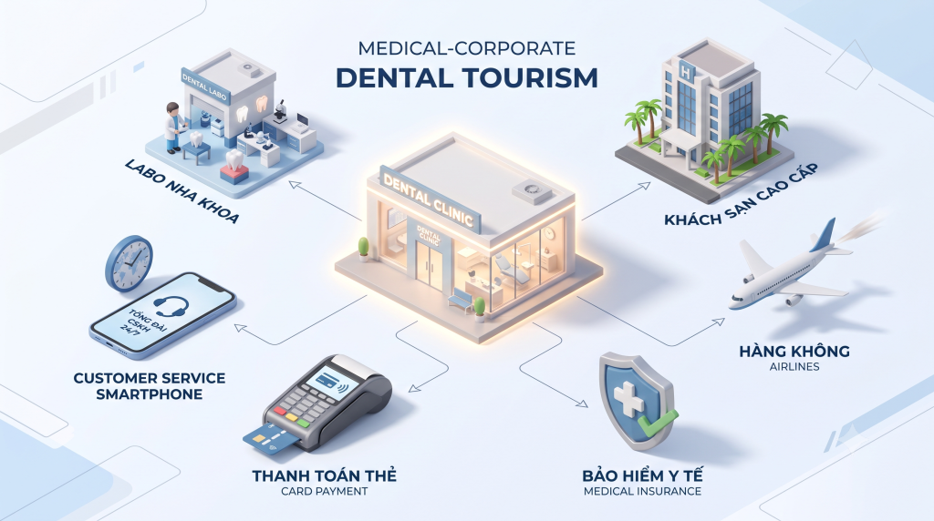 Du lịch nha khoa 2027: Đón sóng khách quốc tế nhờ dịch vụ chuẩn quốc tế Du lịch nha khoa