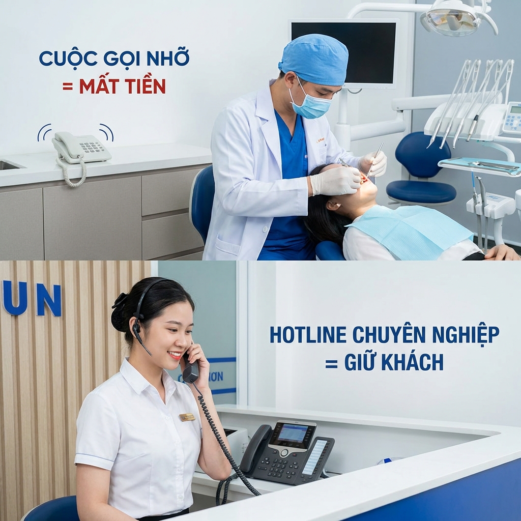Bác sĩ bận rộn bỏ lỡ cuộc gọi khách niềng răng